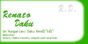 renato daku business card